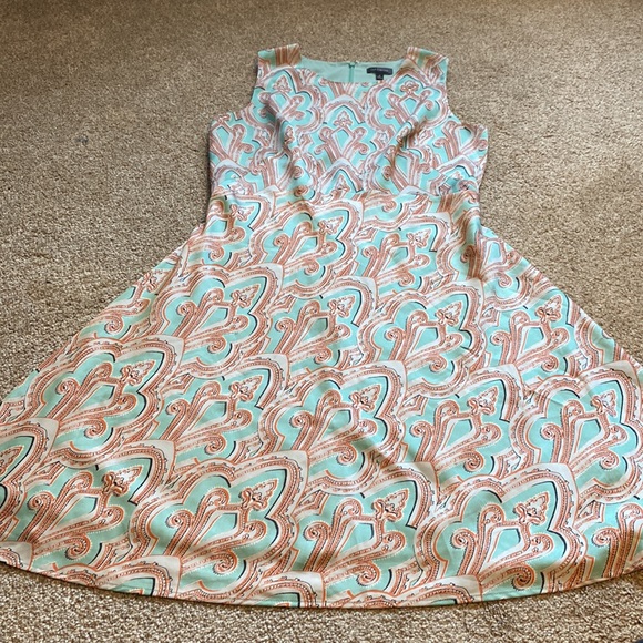 EUC Women’s Size 8 The Limited Dress in Mint and Coral, Sleeveless, Flowy - Picture 2 of 11